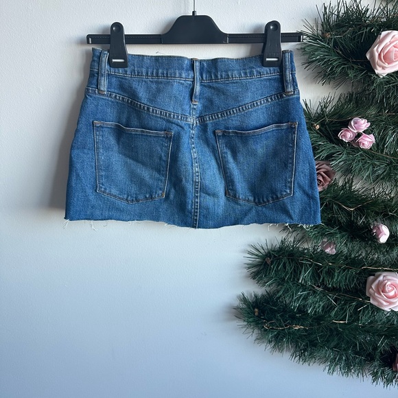 J. Crew Blue Denim Mini Skirt with Button Front - Picture 3 of 3